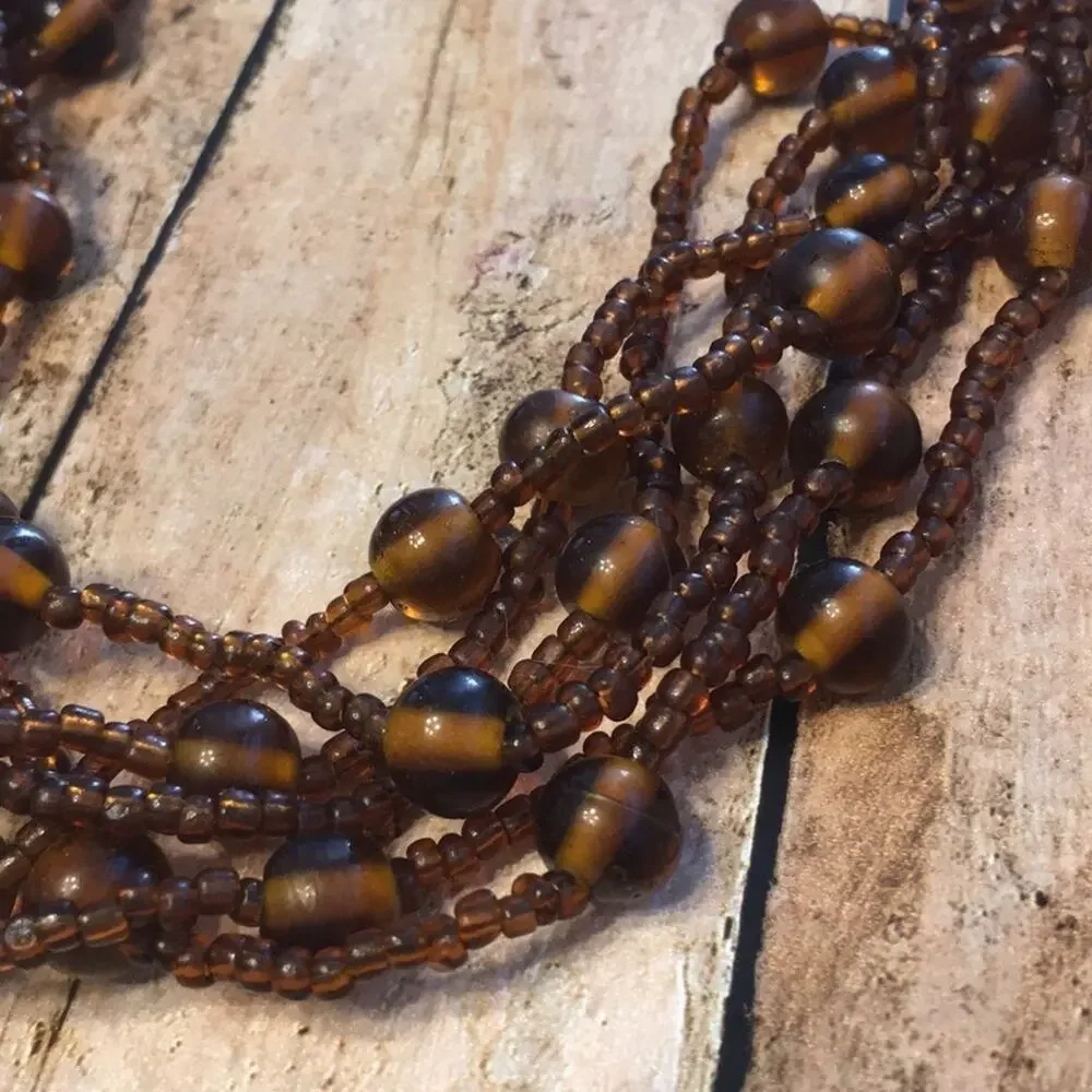 Brown Beaded Necklace